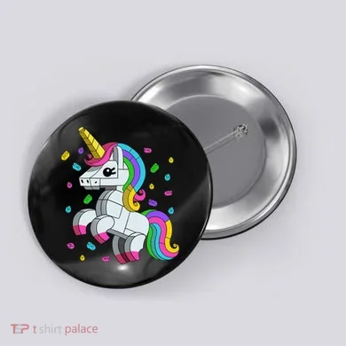 Unicorn Lover Master Builder Bricks Blocks Toy Gift Button