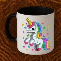 Unicorn Lover Master Builder Bricks Blocks Toy Gift Coffee Mug thumb 2