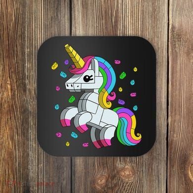 Unicorn Lover Master Builder Bricks Blocks Toy Gift Coaster