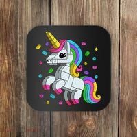 Unicorn Lover Master Builder Bricks Blocks Toy Gift Coaster thumb 0