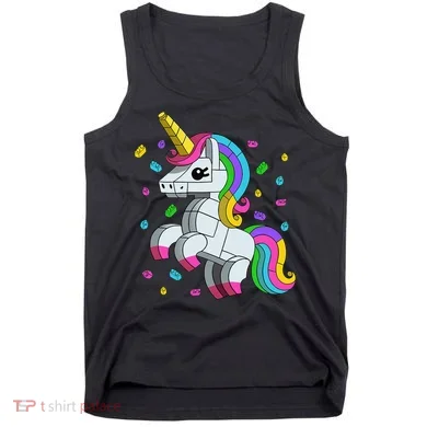 Unicorn Lover Master Builder Bricks Blocks Toy Gift Tank Top