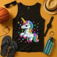 Unicorn Lover Master Builder Bricks Blocks Toy Gift Tank Top thumb 4