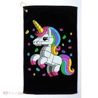 Unicorn Lover Master Builder Bricks Blocks Toy Gift Golf Towel thumb 0
