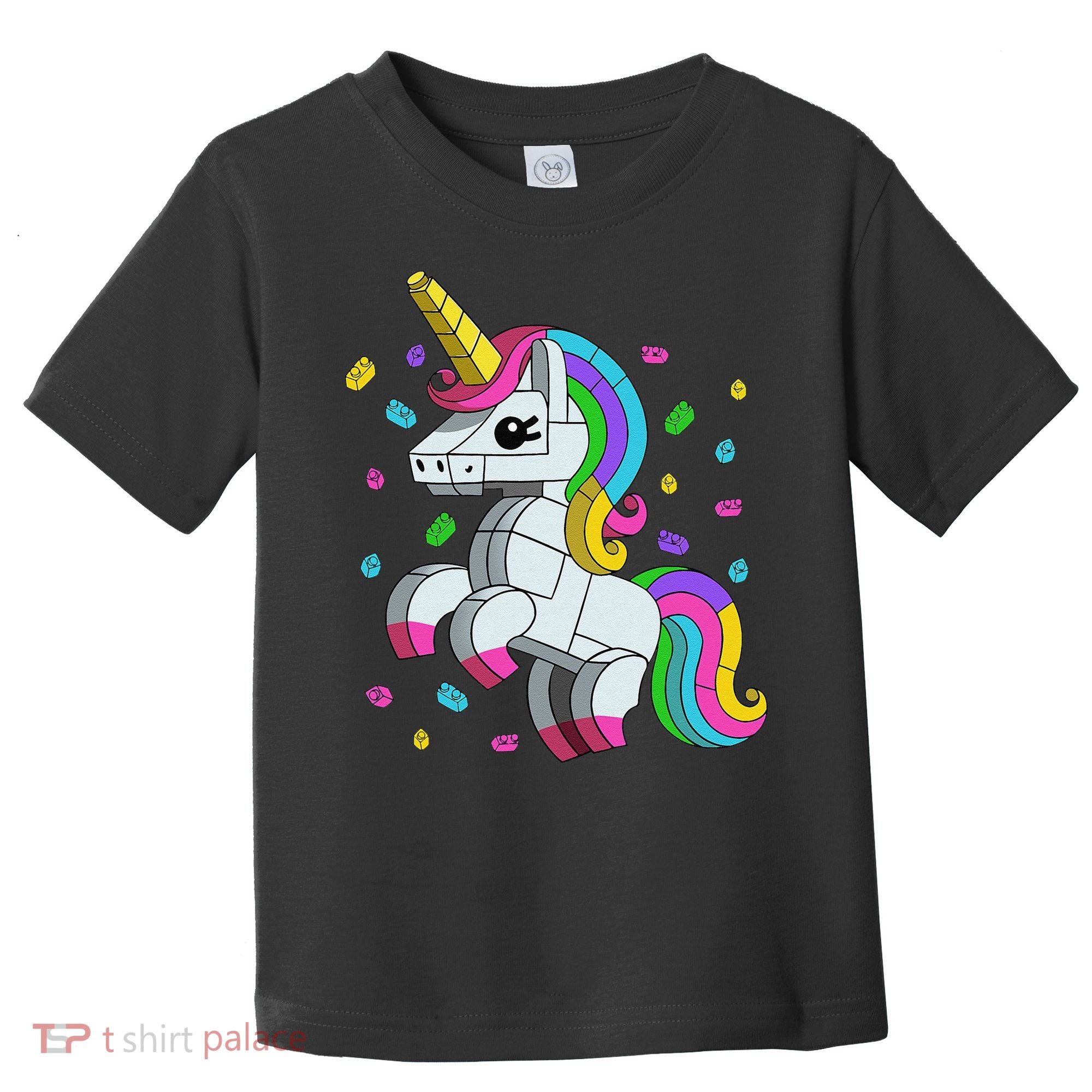 Unicorn Lover Master Builder Bricks Blocks Toy Gift Toddler T-Shirt