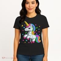 Unicorn Lover Master Builder Bricks Blocks Toy Gift Women's T-Shirt thumb 4