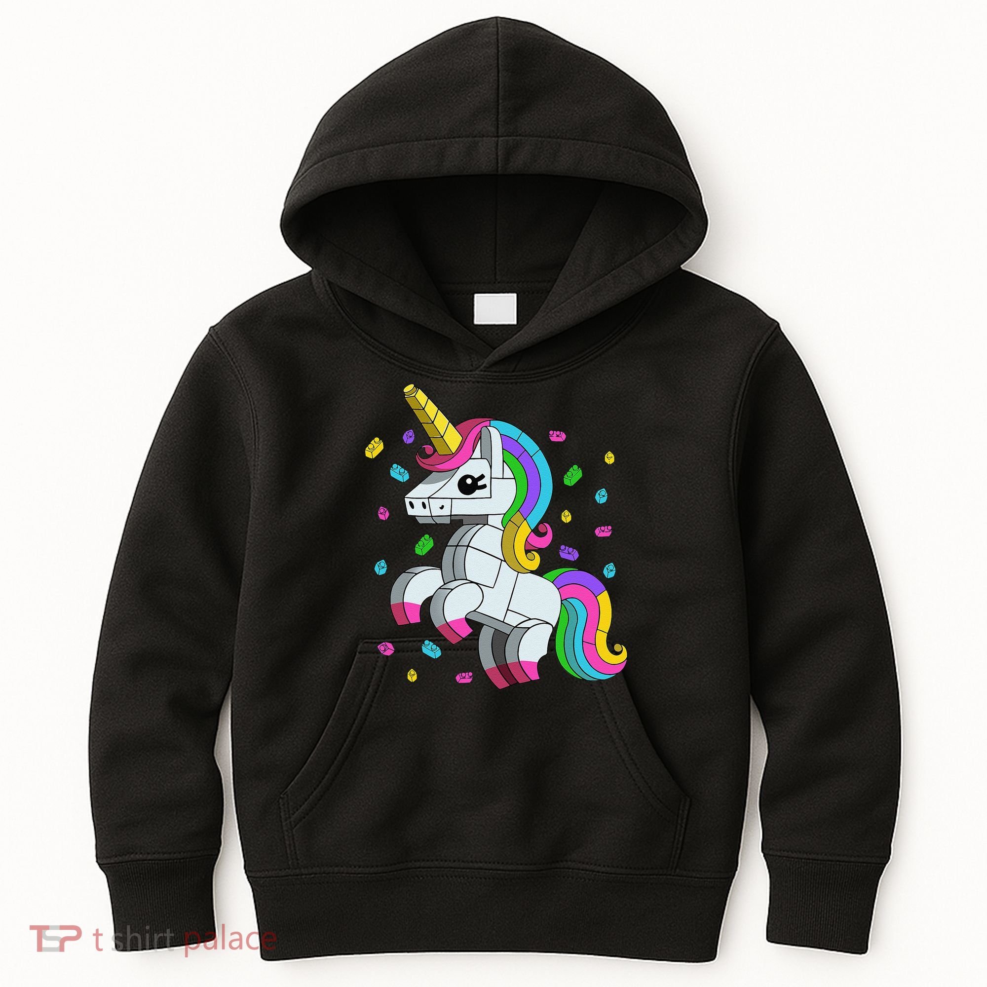 Unicorn Lover Master Builder Bricks Blocks Toy Gift Kids Hoodie