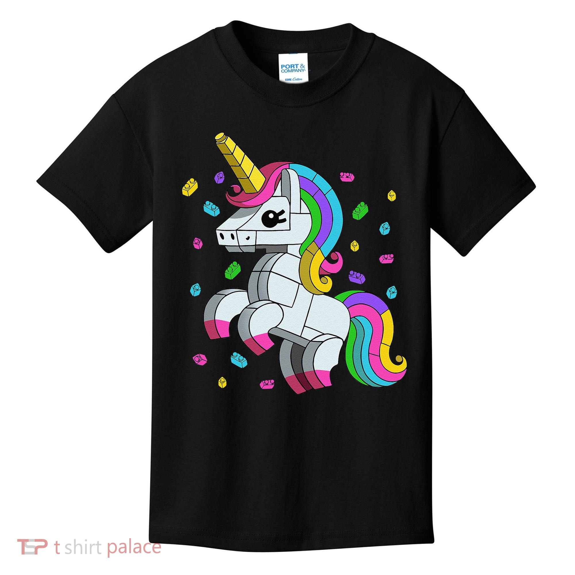 Unicorn Lover Master Builder Bricks Blocks Toy Gift Kids T-Shirt