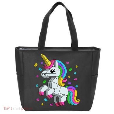 Unicorn Lover Master Builder Bricks Blocks Toy Gift Tote Bag