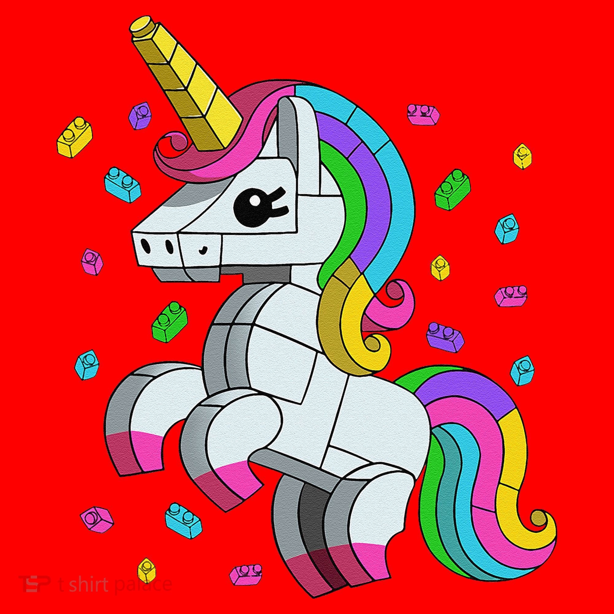 Unicorn Lover Master Builder Bricks Blocks Toy Gift Santa Hat