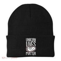 Unborn Lives Matter Anti Abortion Conservative Pro Life Beanie thumb 0