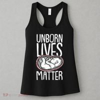 Unborn Lives Matter Anti Abortion Conservative Pro Life Women's Tank Top thumb 3