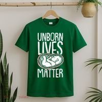 Unborn Lives Matter Anti Abortion Conservative Pro Life T-Shirt thumb 2