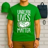 Unborn Lives Matter Anti Abortion Conservative Pro Life T-Shirt thumb 6
