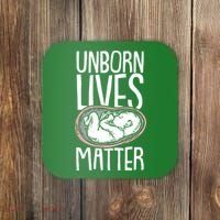 Unborn Lives Matter Anti Abortion Conservative Pro Life Coaster thumb 0