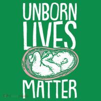 Unborn Lives Matter Anti Abortion Conservative Pro Life Ornament thumb 1