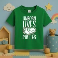 Unborn Lives Matter Anti Abortion Conservative Pro Life Toddler T-Shirt thumb 3