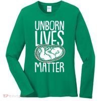 Unborn Lives Matter Anti Abortion Conservative Pro Life Women's Long Sleeve Shirt thumb 0
