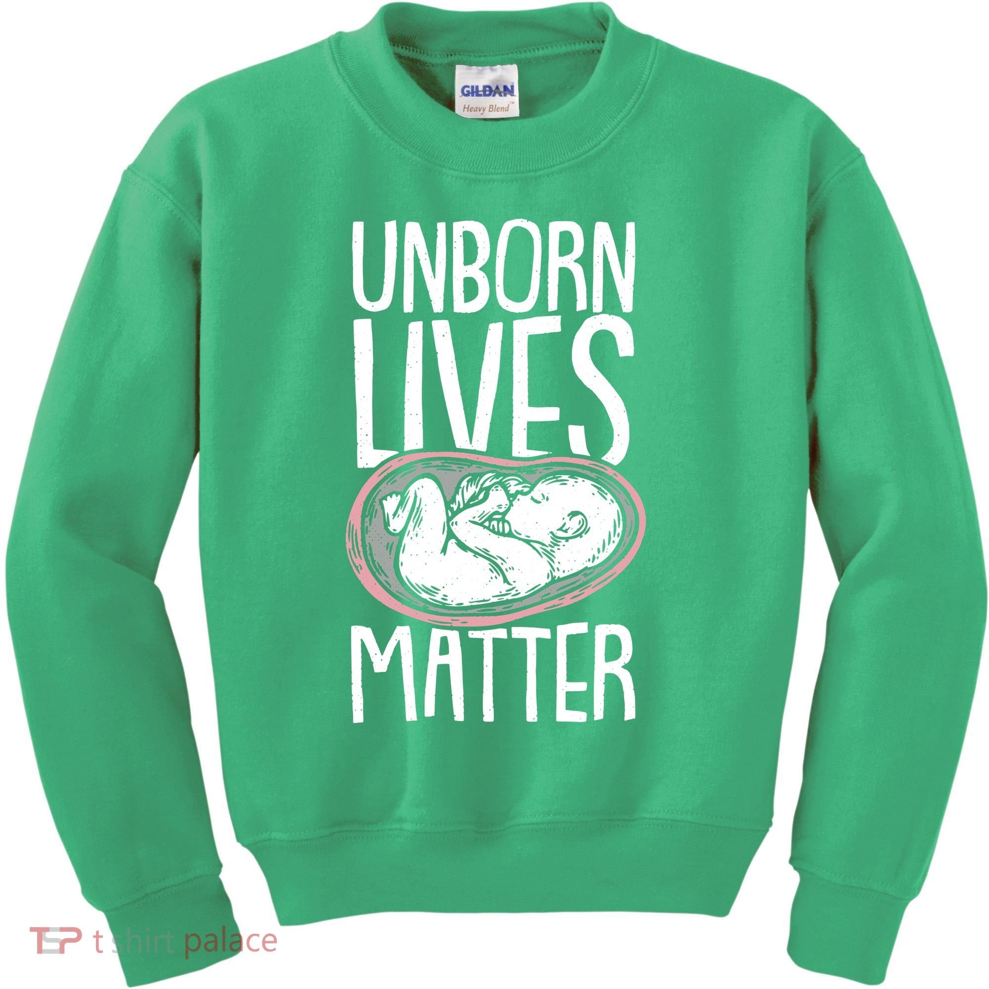 Unborn Lives Matter Anti Abortion Conservative Pro Life Kids Sweatshirt