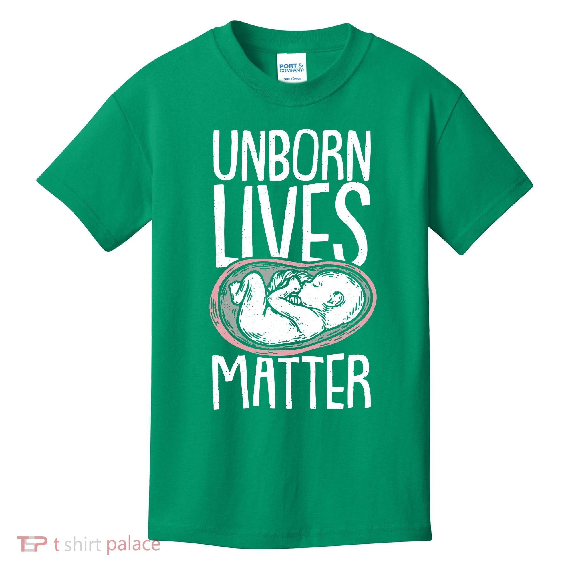 Unborn Lives Matter Anti Abortion Conservative Pro Life Kids T-Shirt