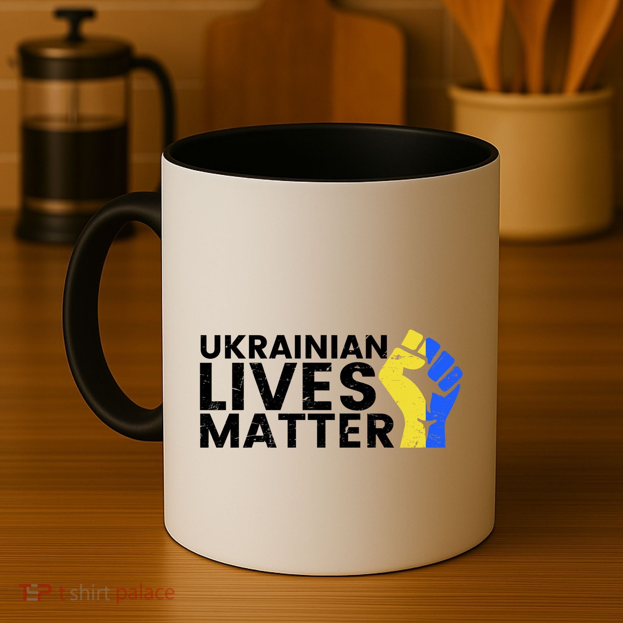 Ukrainian Lives Matter Stand With Ukraine Pray Support Coffee Mug