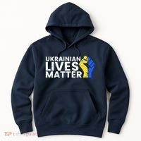 Ukrainian Lives Matter Stand With Ukraine Pray Support Hoodie thumb 0