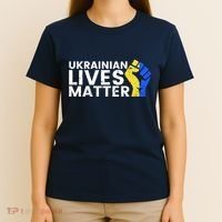 Ukrainian Lives Matter Stand With Ukraine Pray Support T-Shirt thumb 4