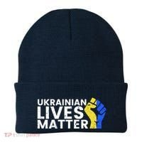 Ukrainian Lives Matter Stand With Ukraine Pray Support Beanie thumb 0