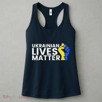 Ukrainian Lives Matter Stand With Ukraine Pray Support Women's Tank Top thumb 3