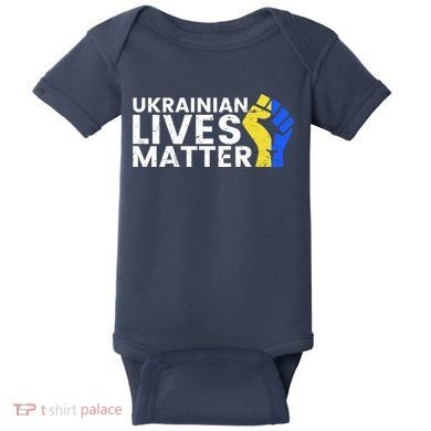 Ukrainian Lives Matter Stand With Ukraine Pray Support Baby Bodysuit