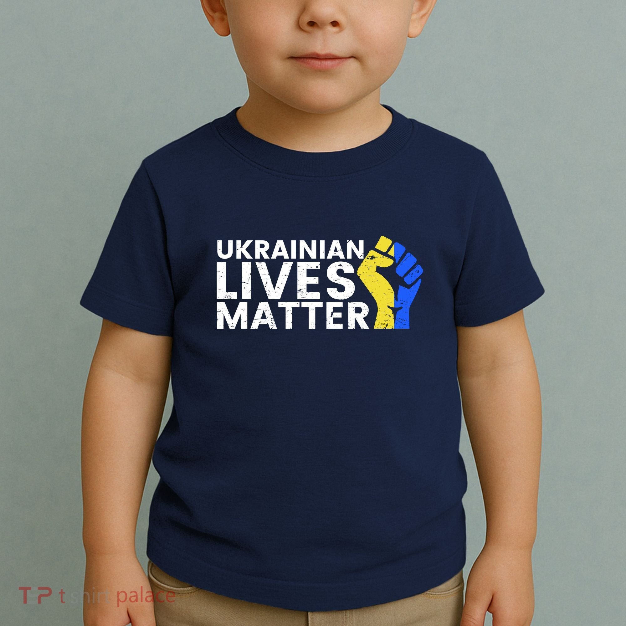 Ukrainian Lives Matter Stand With Ukraine Pray Support Toddler T-Shirt