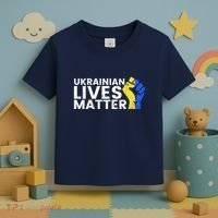 Ukrainian Lives Matter Stand With Ukraine Pray Support Toddler T-Shirt thumb 3