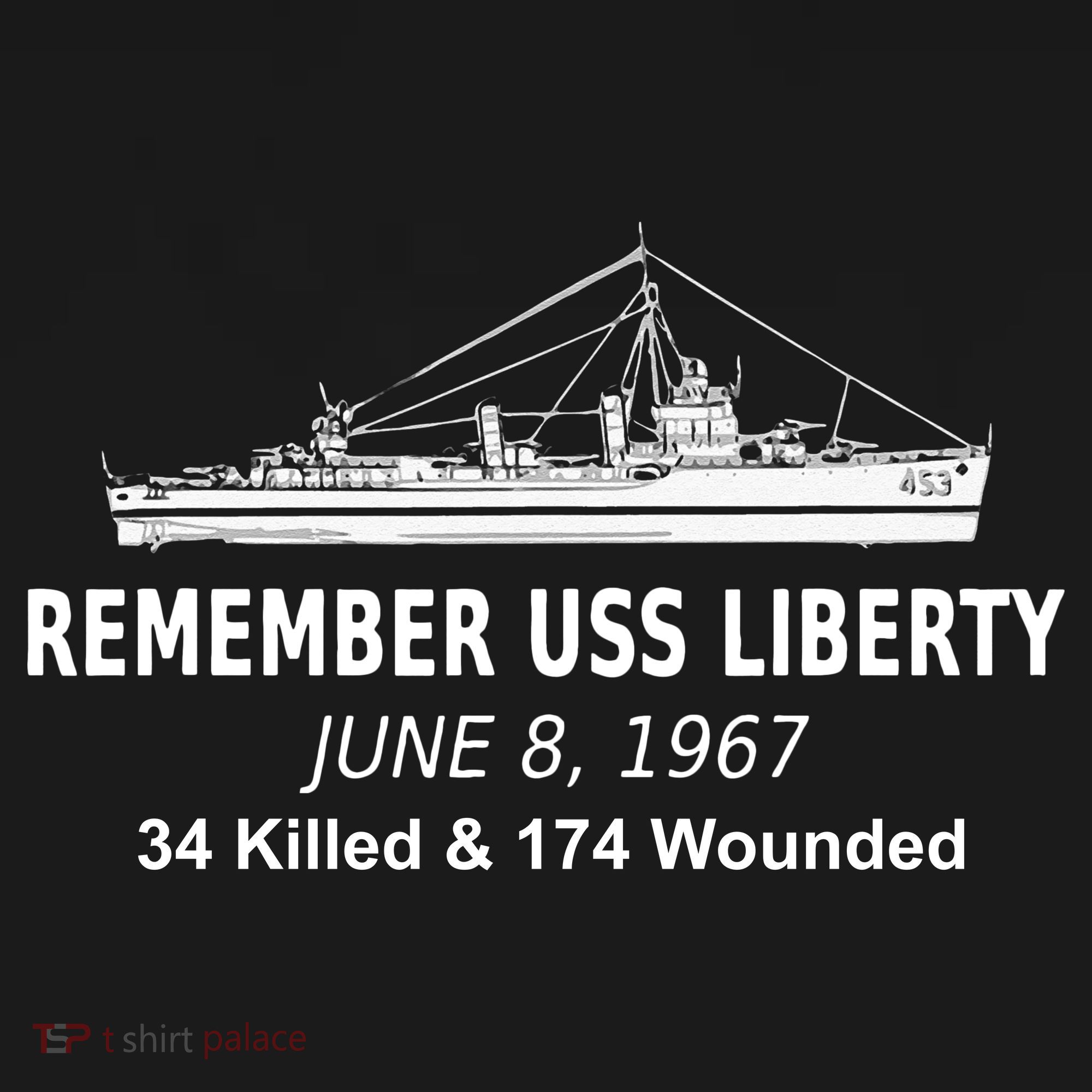 Uss Liberty Remember June 8 1967 Political History Ornament
