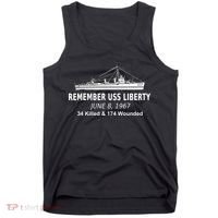 Uss Liberty Remember June 8 1967 Political History Tank Top thumb 0