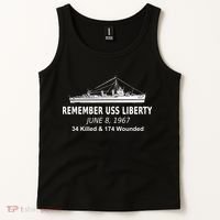 Uss Liberty Remember June 8 1967 Political History Tank Top thumb 2