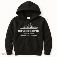 Uss Liberty Remember June 8 1967 Political History Kids Hoodie thumb 0