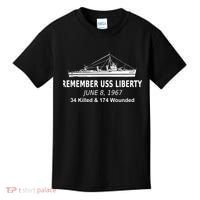 Uss Liberty Remember June 8 1967 Political History Kids T-Shirt thumb 0
