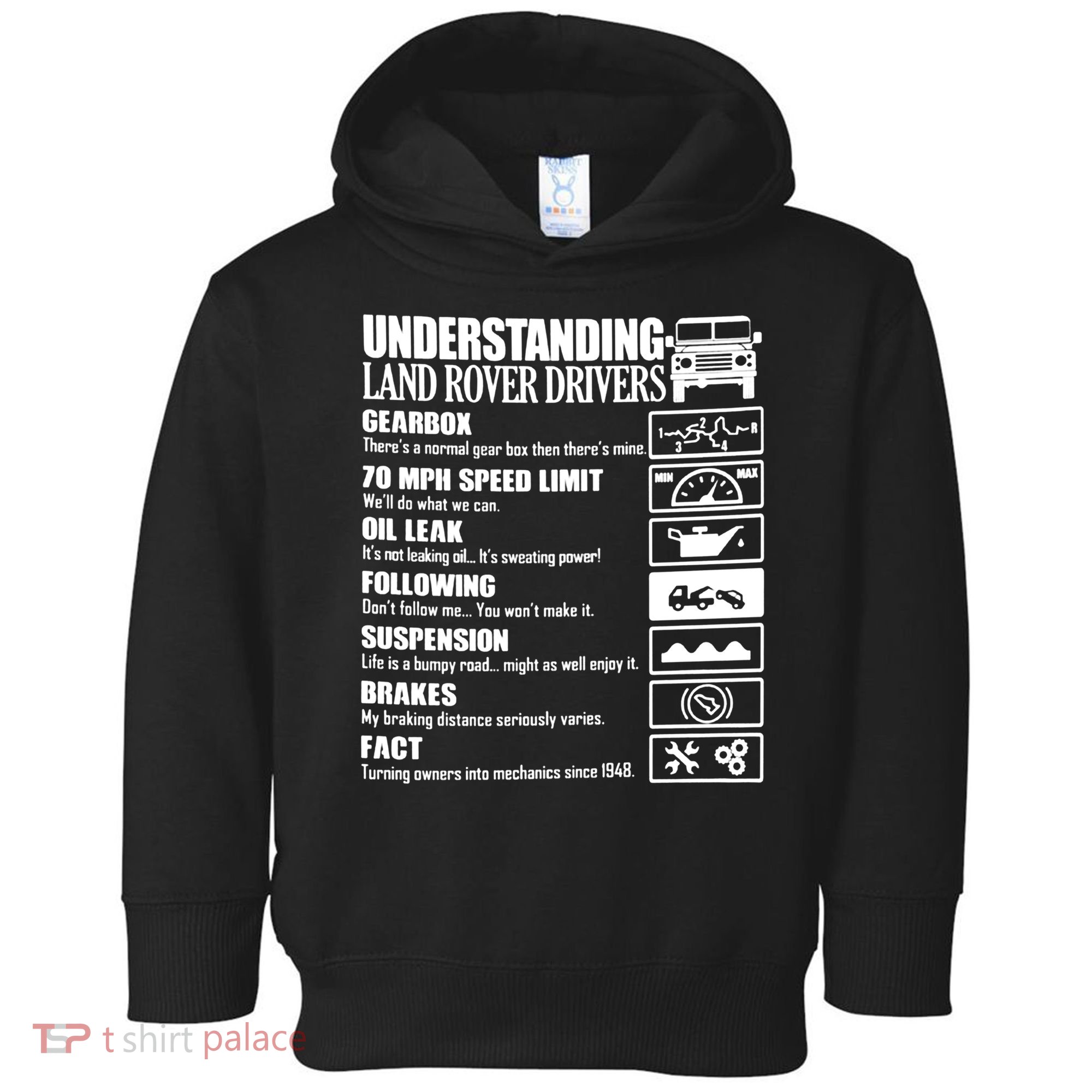Understanding Land Rover Driver Toddler Hoodie