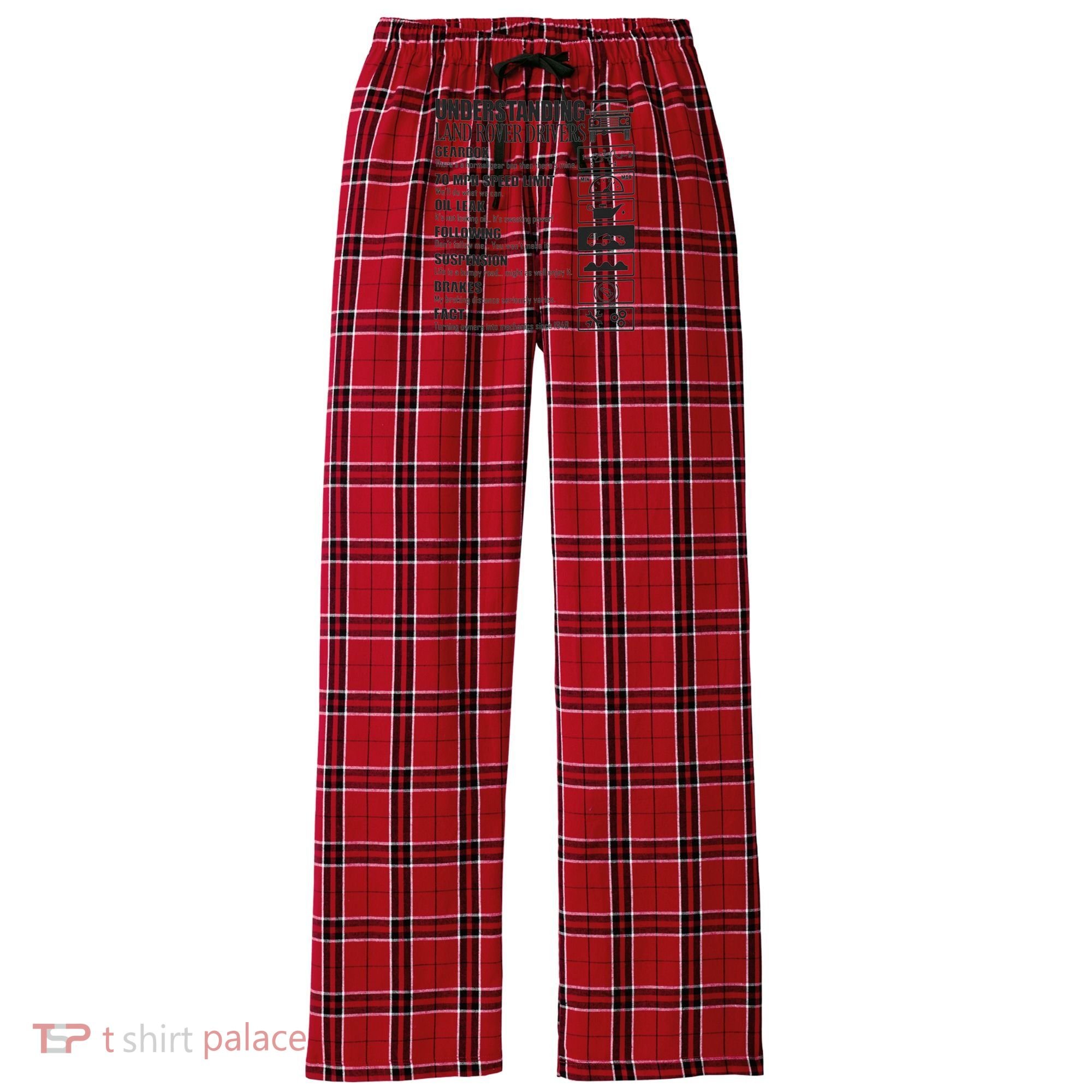 Understanding Land Rover Driver Women's Flannel Plaid Pajama Pants