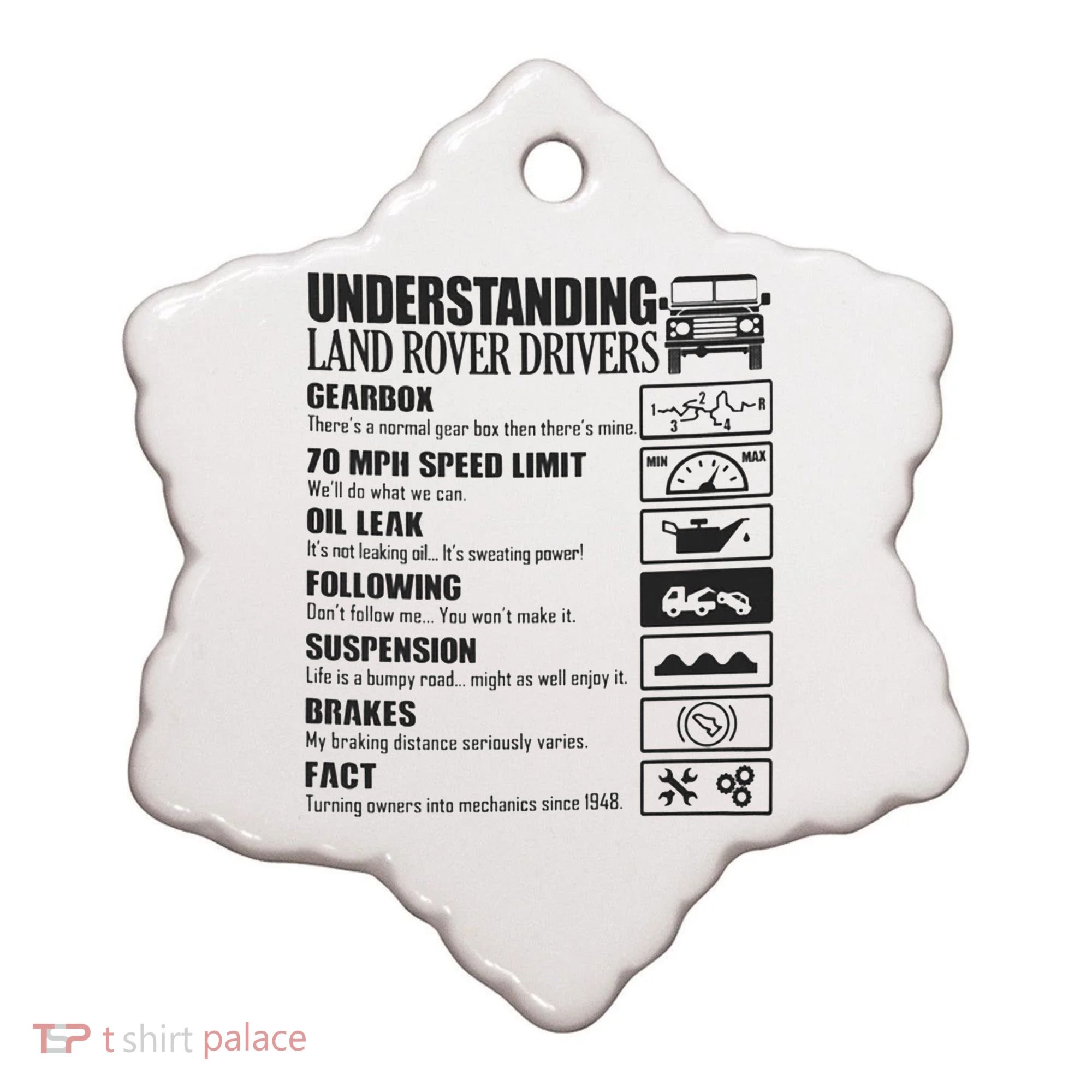 Understanding Land Rover Driver Ceramic Ornament