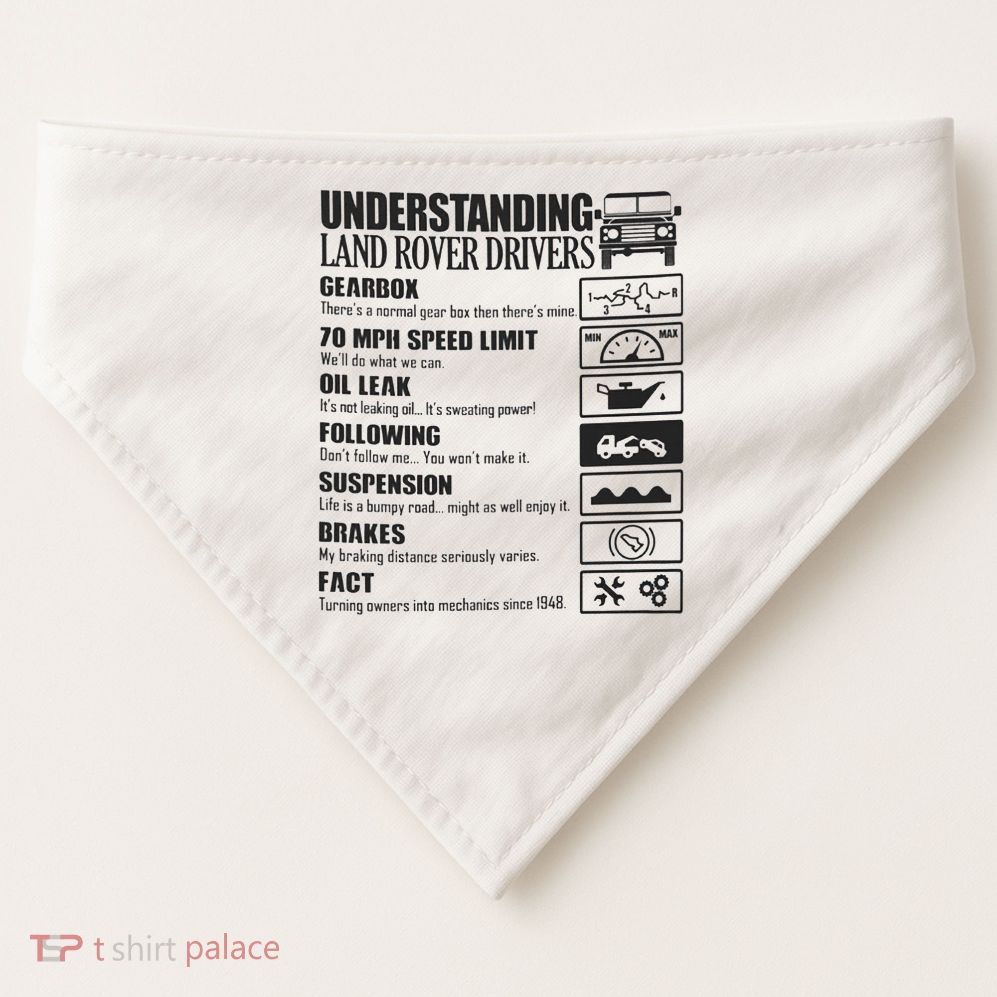 Understanding Land Rover Driver USA-Made Doggie Bandana