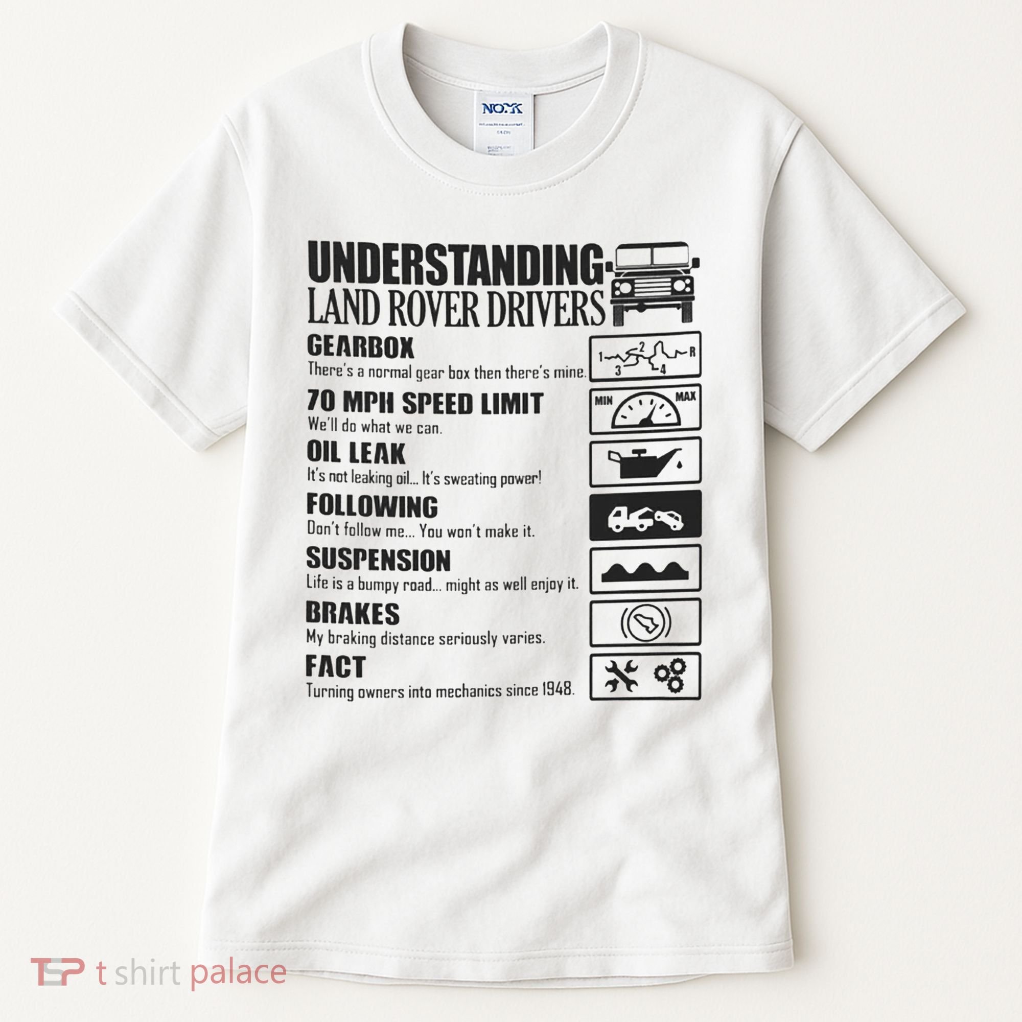 Understanding Land Rover Driver Tall T-Shirt