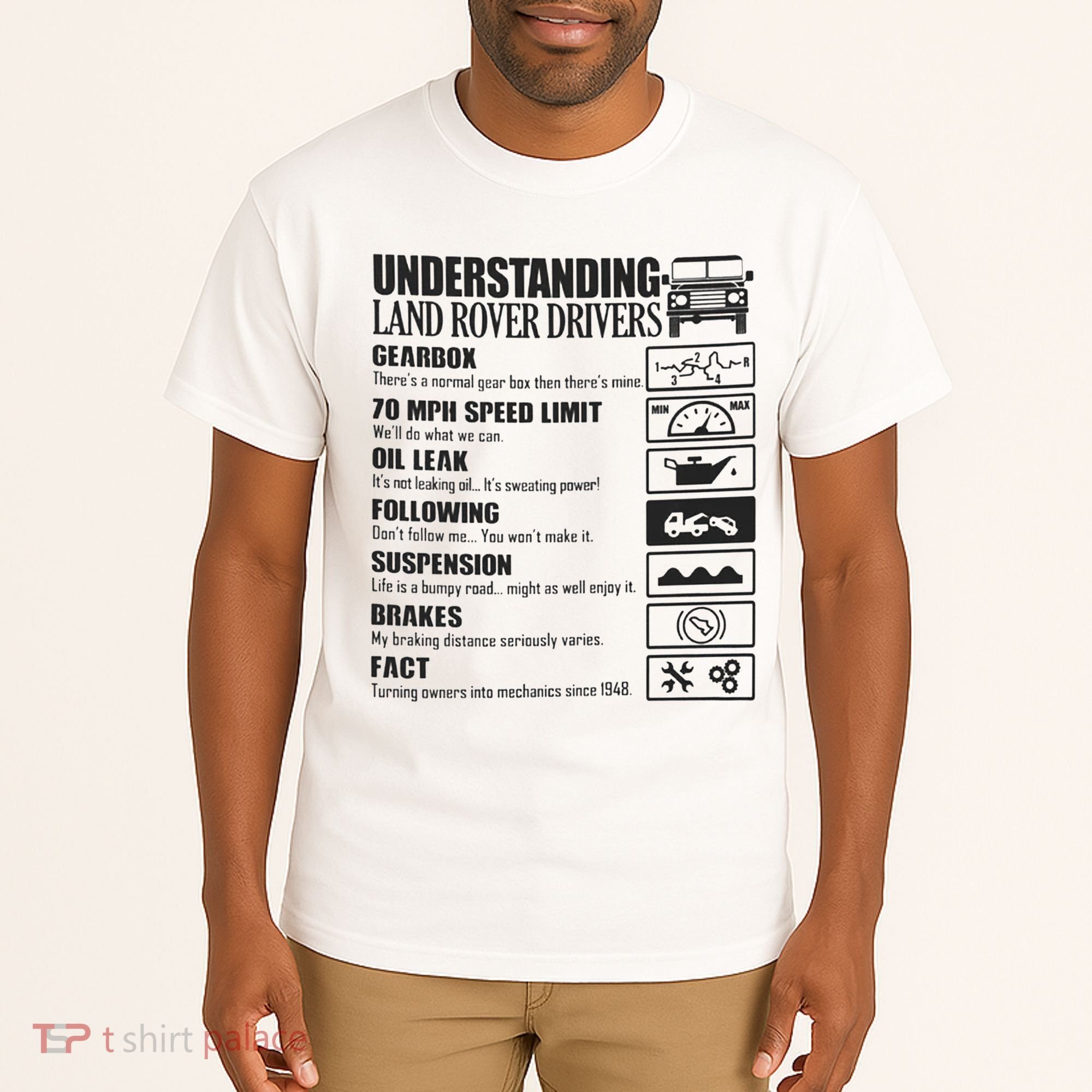 Understanding Land Rover Driver Tall T-Shirt