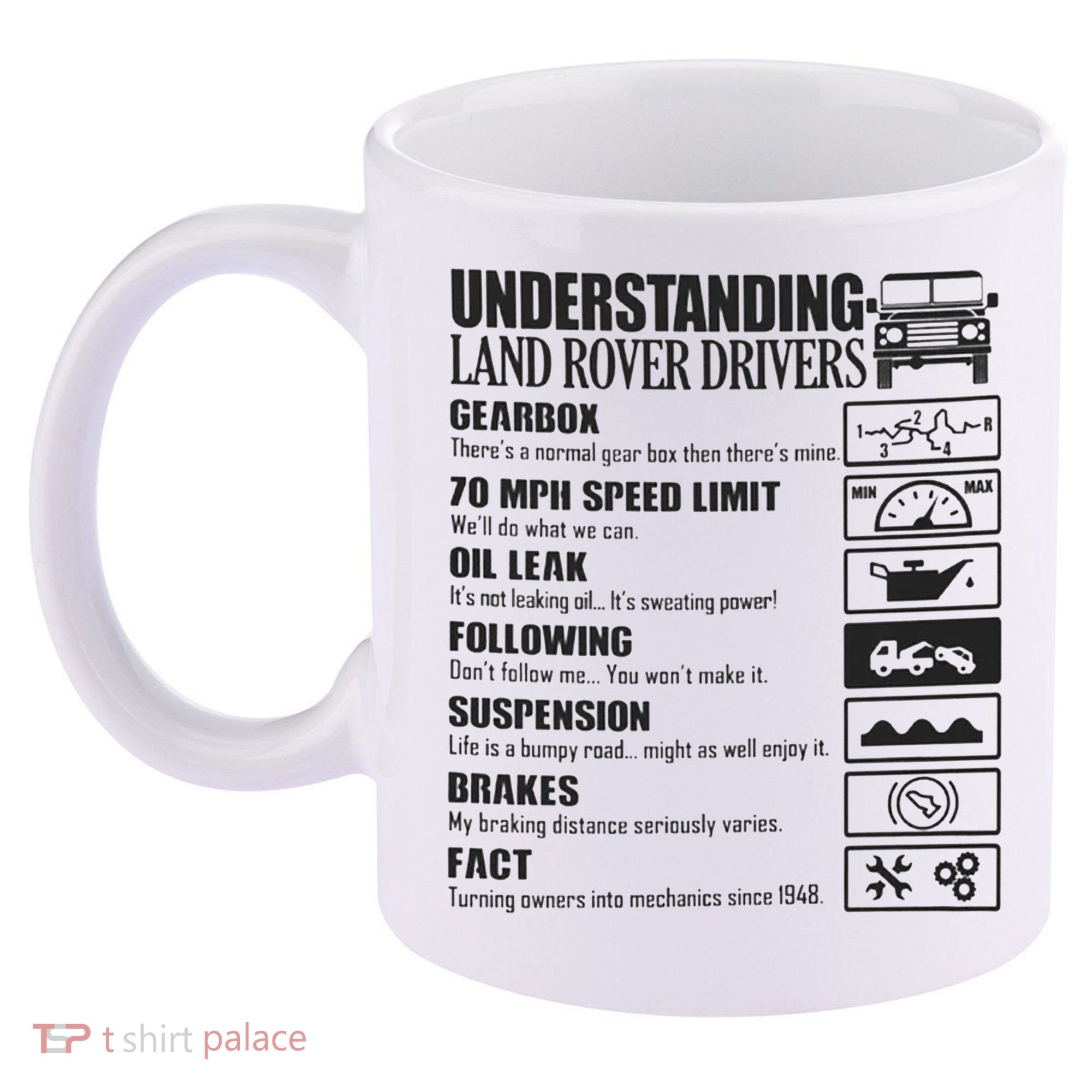 Understanding Land Rover Driver 11oz C Handle Ceramic Mug