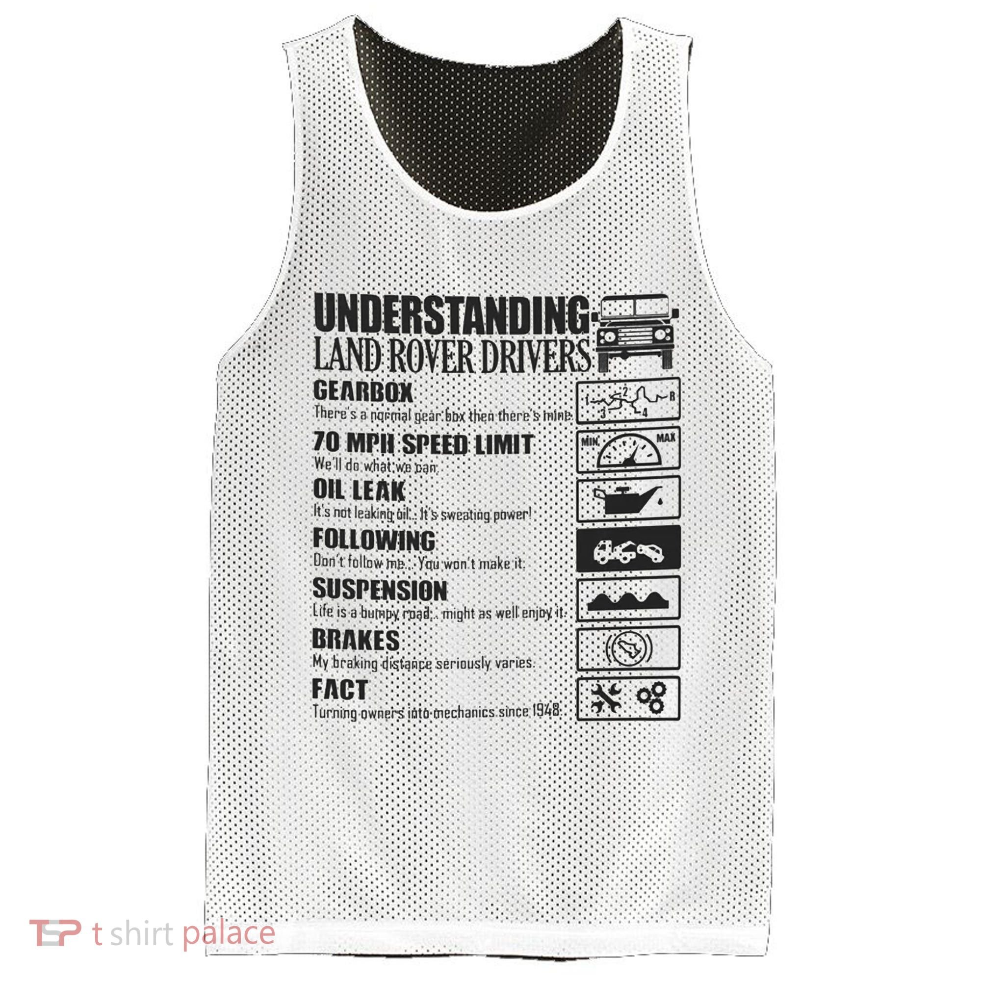 Understanding Land Rover Driver Mesh Reversible Basketball Jersey Tank