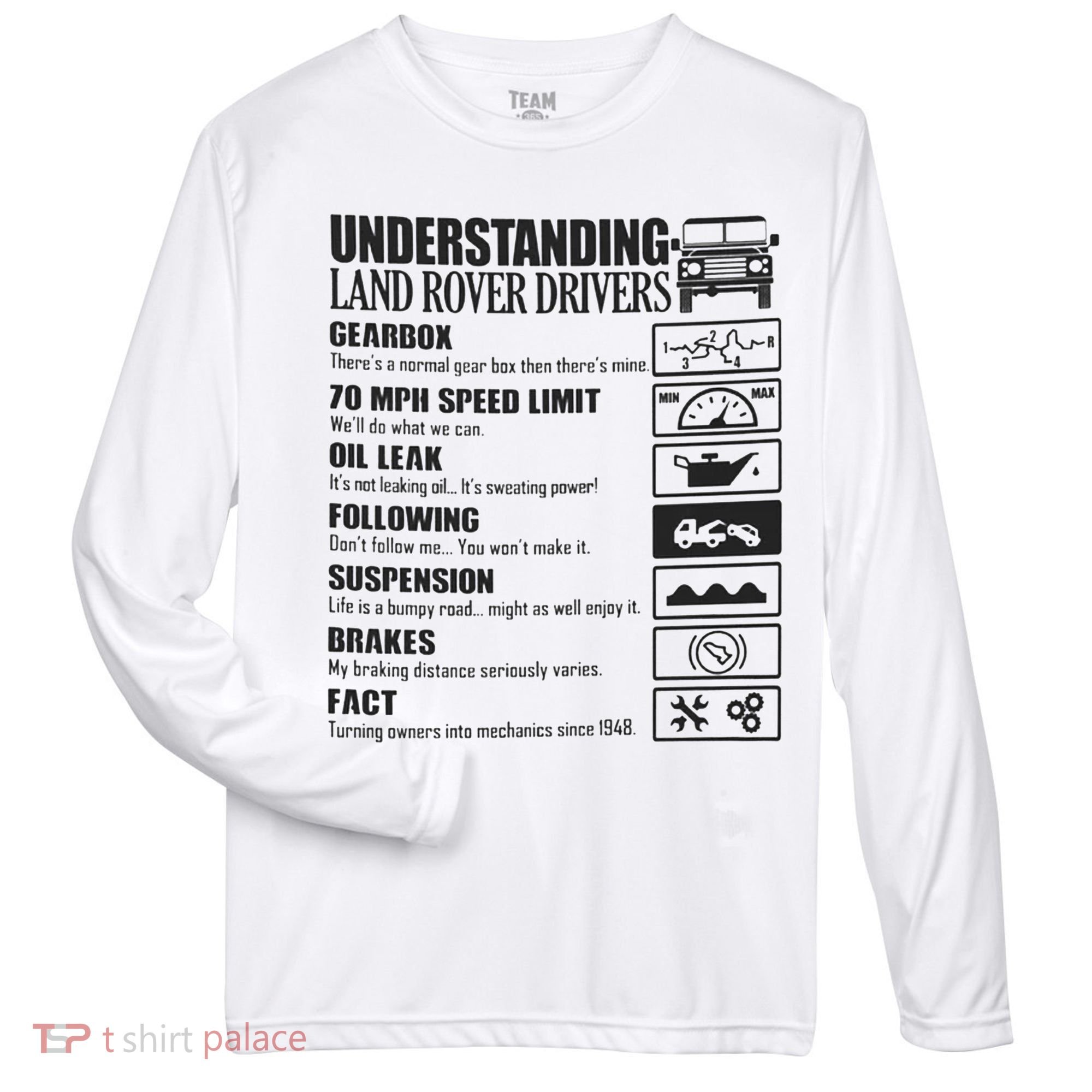 Understanding Land Rover Driver Zone Performance Long-Sleeve T-Shirt