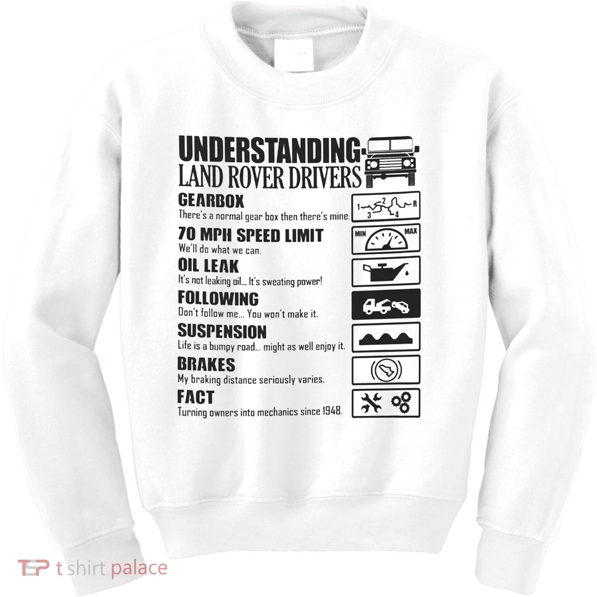 Understanding Land Rover Driver Kids Sweatshirt