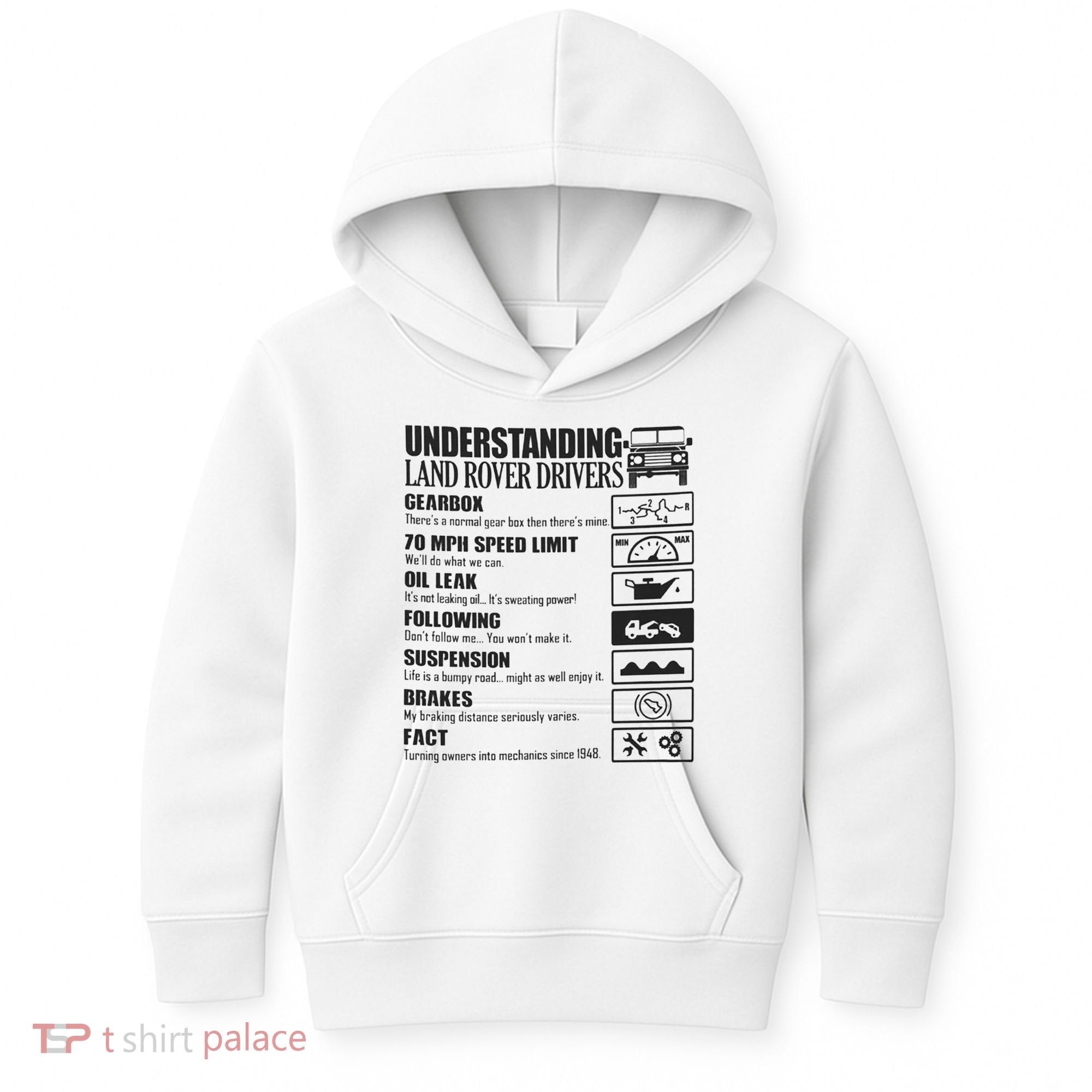 Understanding Land Rover Driver Kids Hoodie