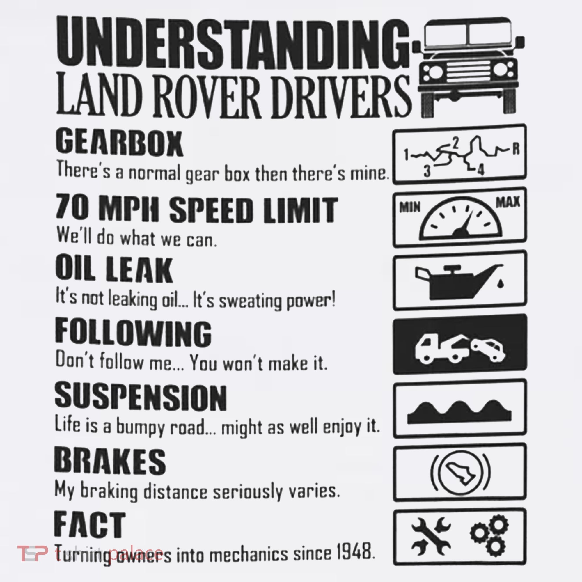 Understanding Land Rover Driver Kids T-Shirt