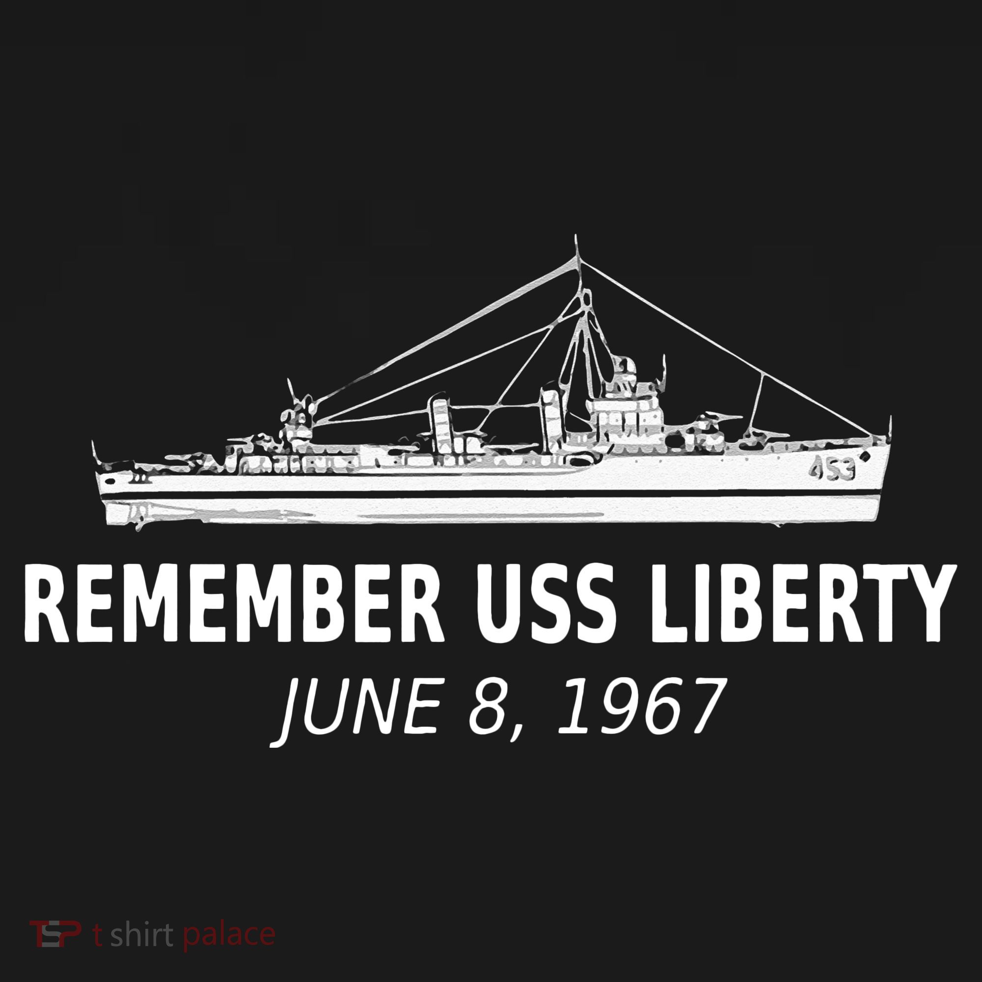 Uss Liberty Remember June 8 1967 USA-Made Doggie Bandana