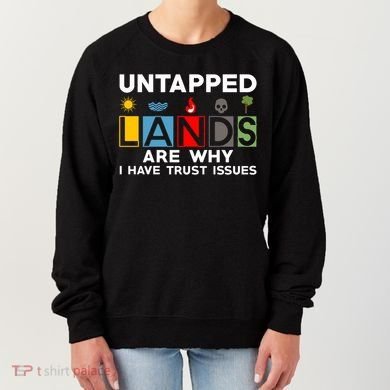 Untapped Lands Trust Issues Magic Geek Great Retro Gaming Gift Women's Sweatshirt